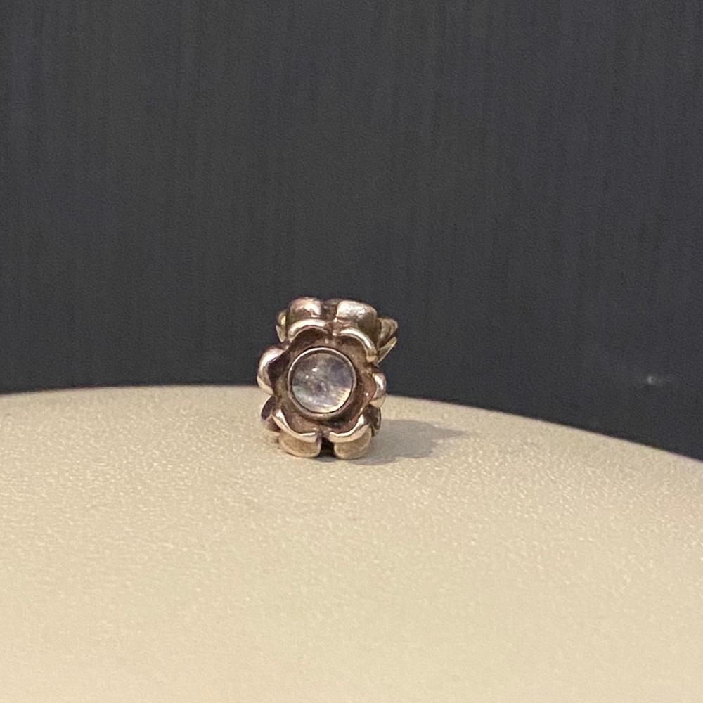 HTF RARE Pandora Topaz Flower Charm 790279MS